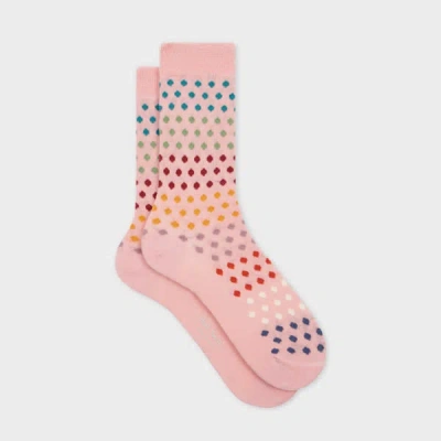 Paul Smith Pink Polka Dot Socks