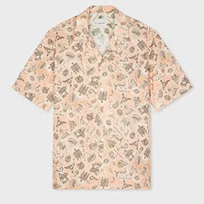 Paul Smith Pink 'souvenir' Print Short-sleeve Shirt Red