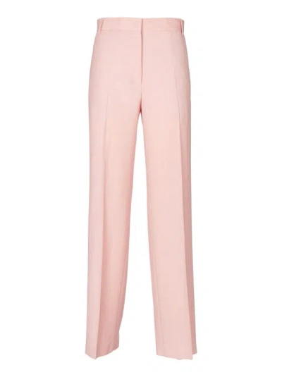 PAUL SMITH PINK TROUSERS WITH A SUBTLE PINSTRIPE PATTERN