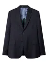 Paul Smith Navy Stripe Tropical Wool Buggy-lined Blazer Blue In Blue