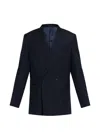 Paul Smith Pinstripe-pattern Double-breasted Blazer In Blue