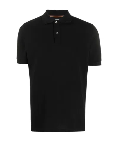 Paul Smith Cotton Polo Shirt In Black