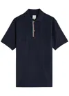 Paul Smith Signature Stripe-trim Polo Shirt In Navy