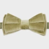 Paul Smith Pistachio Green Velvet Pre-tied Bow Tie In Green