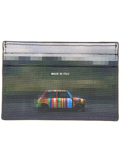 PAUL SMITH PAUL SMITH "PIXELATED MINI" CARD HOLDER