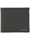 Paul Smith "pixelated Mini" Wallet In Brown