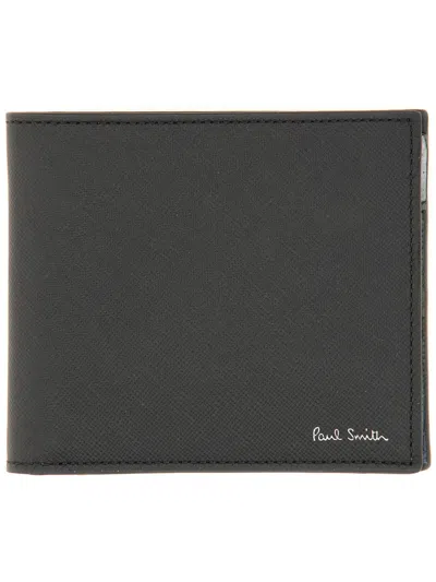 Paul Smith "pixelated Mini" Wallet In Brown