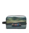 Paul Smith Printed Leather Wash Bag In Multi