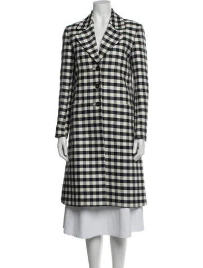 Pre-owned Paul Smith Plaid Print Coat In Multicolor