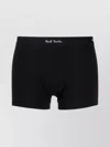 Paul Smith Black Long Plain Boxer Briefs Three Pack In Black