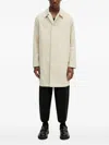 Paul Smith Plain Single-breasted Coat In Neutral