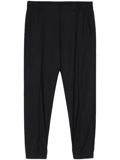 Paul Smith Elasticated-waist Tapered Trousers In Blue