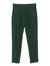 Paul Smith Pleated-front Trousers In Green
