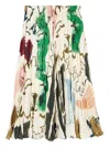 Paul Smith Pleated Print Skirt In Multi