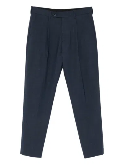 Paul Smith Pleated Trousers In Blue