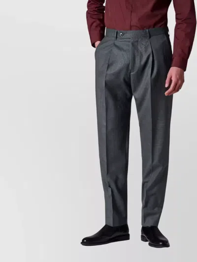PAUL SMITH PLEATED TROUSERS WITH SIDE AND BACK POCKETS
