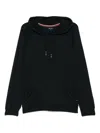 Paul Smith Hoodie With Drawstring Hood And Front Pouch Pocket In Black  
