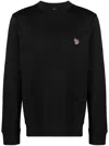 Paul Smith Zebra Patch Crewneck Sweatshirt In Black