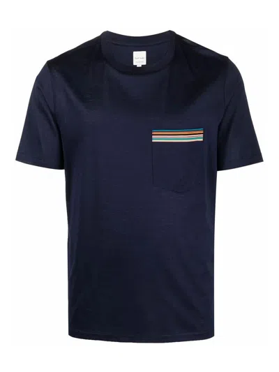 Paul Smith Pocket Detail T-shirt In Blue