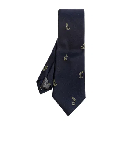 Paul Smith Pointed Tie In Blue