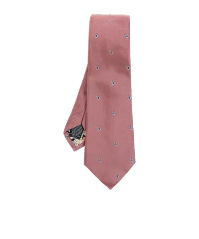 Paul Smith Pointed Tie In Pink