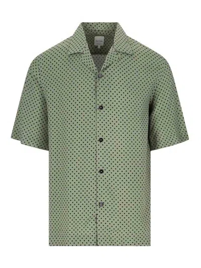 Paul Smith Pois Shirt In Green