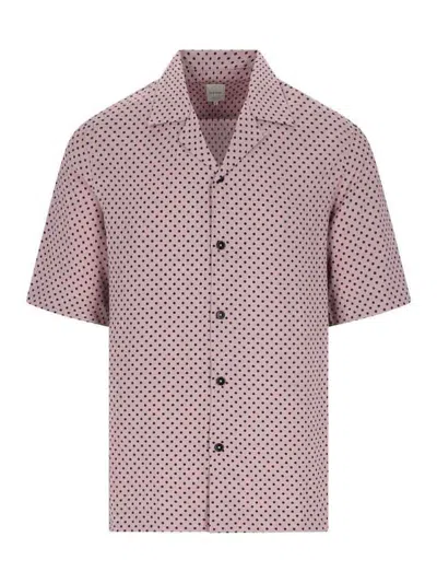Paul Smith Pois Shirt In Nude & Neutrals