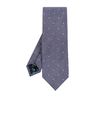 Paul Smith Polka Dot Pattern Tie In Gray
