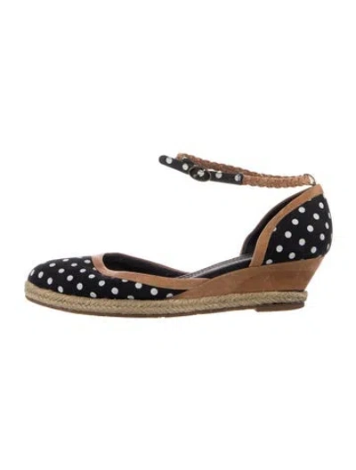 Pre-owned Paul Smith Polka Dot Print Pumps In Blue