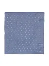Paul Smith Polka-dot Scarf In Blue