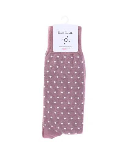 Paul Smith Polka Dot Socks In Purple