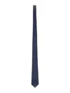 Paul Smith Polka-dot Satin Tie In Blue