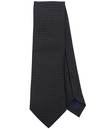 Paul Smith Polka-dot Tie In Black