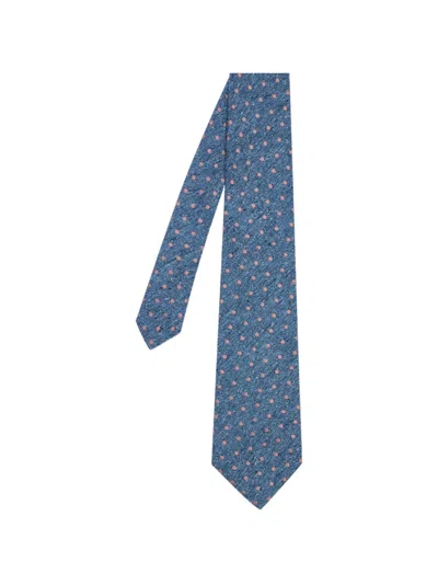 Paul Smith Polka-dot Tie In Blue