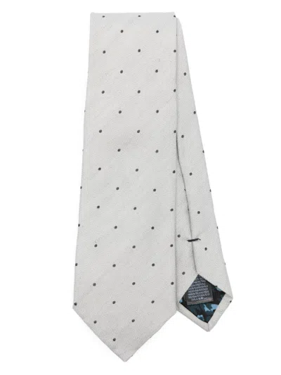 Paul Smith Polka-dot Tie In Grey
