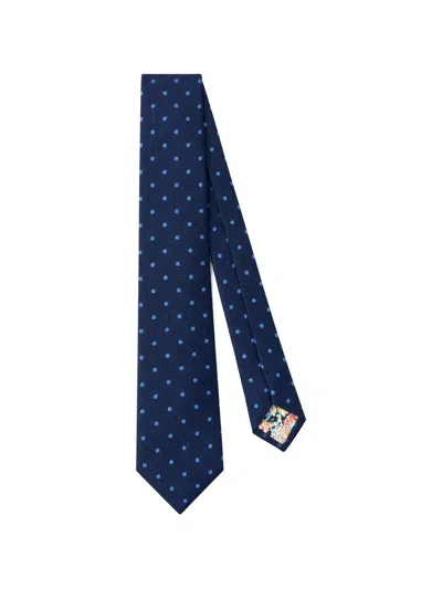 Paul Smith Polka-dot Tie In Blue