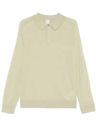 Paul Smith Wool Polo Shirt In 绿色
