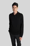Paul Smith Polo In Black Wool In Black