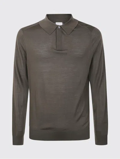 Paul Smith Polo Shirt  Men Color Kaki In Gray