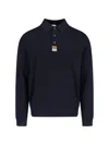 Paul Smith Polo Sweater In Blue