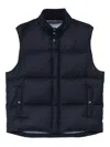 Paul Smith Quilted Wool And Cashmere-blend Down Gilet In Blue