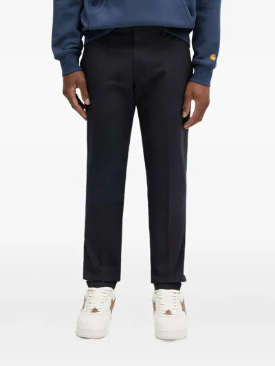 Paul Smith Pressed-crease Trousers In Black