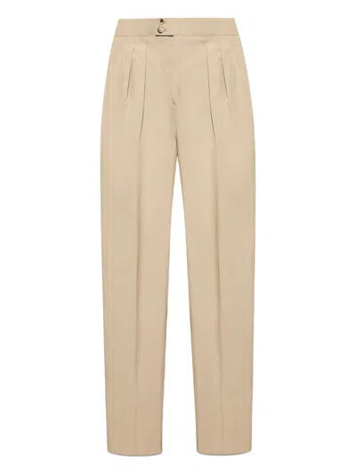 Paul Smith Pressed-crease Trousers In Beige