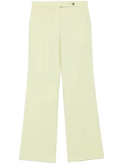 Paul Smith Pressed Crease Wool Trousers In Lime