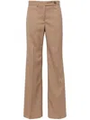 Paul Smith Pressed-crease Wool Trousers In Brown
