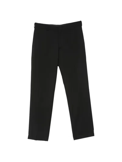 Paul Smith Pressed-crease Tailored Trousers In Black