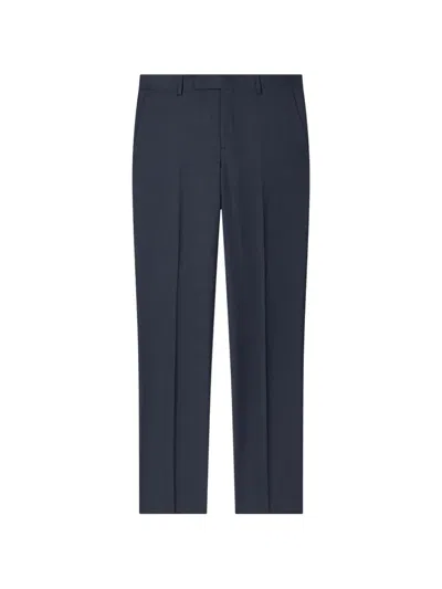 Paul Smith Pressed-crease Tailored Trousers In Blue