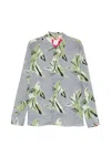 Paul Smith Print Buttoned Shirt In Blue