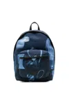 Paul Smith Printed Backpack In Blue