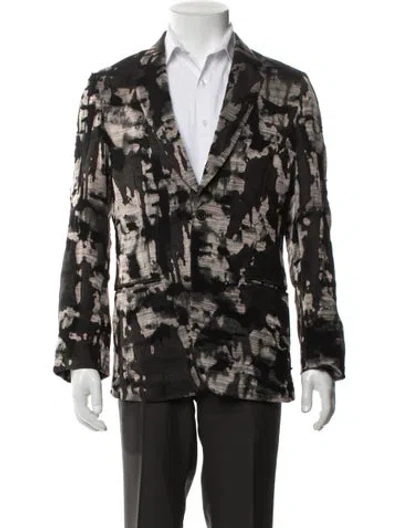 Pre-owned Paul Smith Printed Blazer In Black